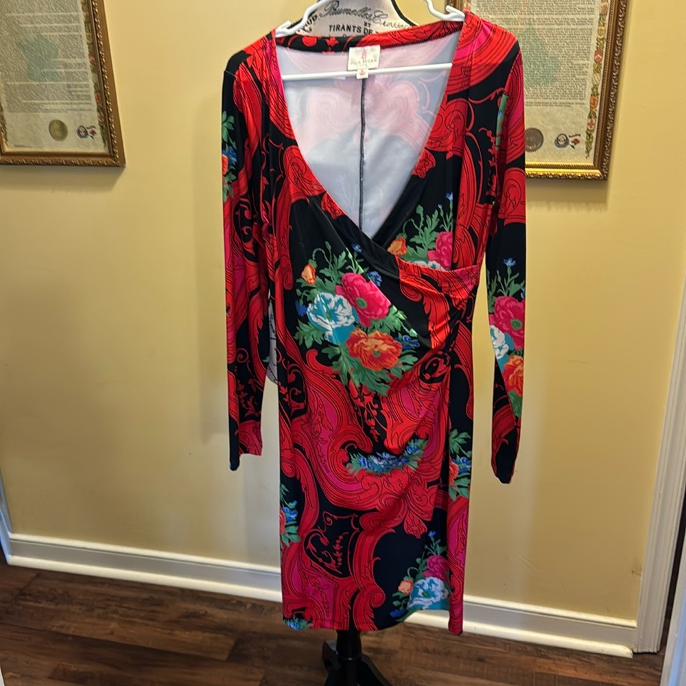 Julie Brown, New York City, extra large multicolored dress